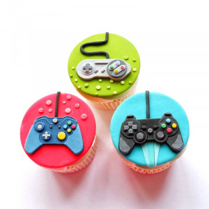 Mulaj Silicone Controller Console PC Games Console 3 Subjects, 5.1-4.8x3.8x3.2-2 cm - Img 2