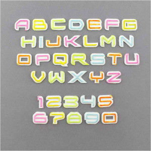 Mulaje Silicon Alfabet + Cifre Stil Science Fiction H 1.7 cm, Set 2 Buc - Img 4