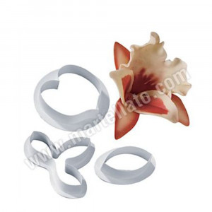 Orhidee Panse - Decupatoare Plastic Ø 5.7 - 9.6 cm, Set 3 Buc