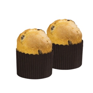 Panettone Baking Tin Ø 7 x H 6 cm - 100 gr, Heat Resistant Cardboard, Set of 12 pieces - Img 2