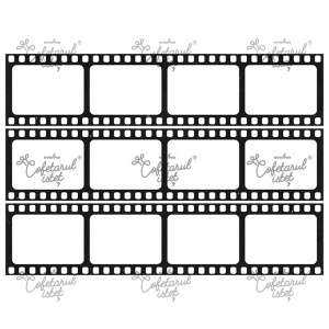 Pasta Zahar imprimata Personalizat Model 18 Rola Film Benzi 6.5 cm - 12 Cadrane - Cofetarul Istet