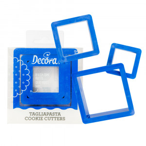 Patrat - Decupatoare Plastic 3.5 - 7 x H 2.2 cm, Set 3 Buc - Img 1