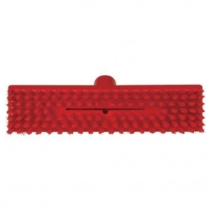 Perie Pardoseala Curatare cu Apa, Fire Rigiditate Extra Rosu, L 27 cm - Img 3