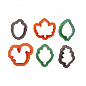 Plastic Cutters - Autumn, 2.5 - 3.9 x 4 x H 2.2 cm, 6 pcs - Img 3