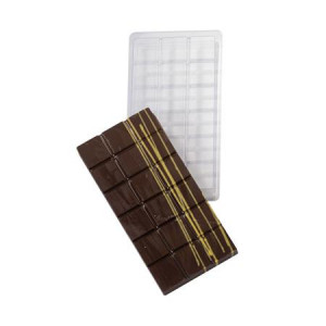 Plastic moulds Chocolate chocolate bars 100 gr 15 x 7cm - 5 pieces - Img 2