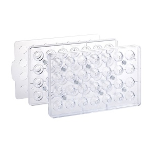 Polikarbonát forma 28 Praliné 3D gyümölcsös praliné, Citrom - Img 3