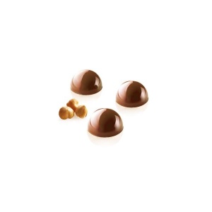 Polycarbonate mould 24 Semi-spherical polycarbonate mould Ø 3.1 x H 1.6 cm, 17.5 x 27.5 cm (CH013), 8.5 ml - Img 1