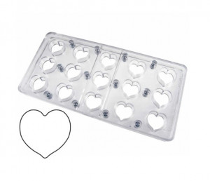 Polycarbonate mould Magnetic Range 15 Chocolate Pralines, 2.5 x 3 x H 2 cm, 13 gr - Img 2