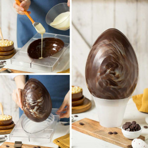 Polycarbonate or chocolate mould 250 gr, 1 cavity 20 x 13.5 x H 7.5 cm - Img 2
