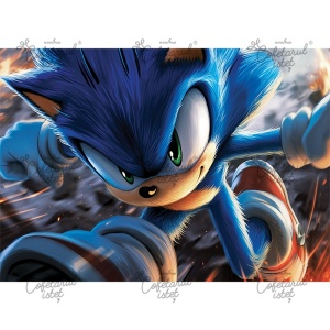 Printed Sugar Paste Sonic Model 8, A4 - Confectioner Istet