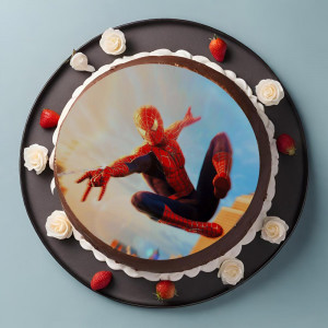 Printed Sugar Paste SpiderMan Model 1, Ø 20 cm - Confectioner Istet - Img 2