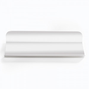 Rectangular Serving Rectangles, White Recyclable Plastic, 6x14 cm, Set 100 pcs