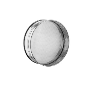 Robusta Stainless Steel Granule Sieve with 2.2 mm Mesh, Ø 25 x H 10 cm