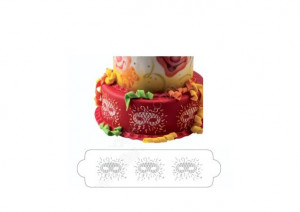 *Sablon Lateral Decor Masti Karnevál, 34 x 9 cm, 34 x 9 cm - Img 2