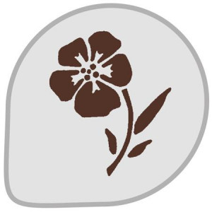 *Sablon Plastic Rotund Decor Floral Ø 26 cm