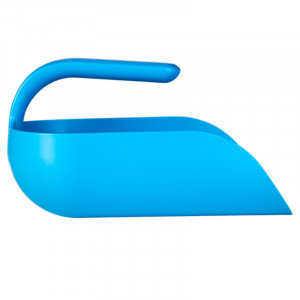 Scafa cu Baza Rotunjita 2 Litri, Material Plastic Albastru, L 27 cm