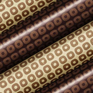 Set of 24 Chocolate Transfer Sheets 2 designs Brown 30 x 40 cm - Img 2