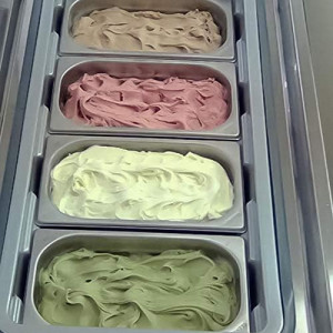Set of 4 Stainless Steel, 3.4 Litre Gelato Trays for Display and Storage Showcase 4 Magic PRO 100 - Img 2