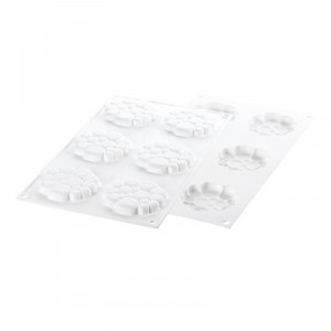 Set Tarte Ø 8 cm Paradis, 6 Rame Microforate + Forma Silicon 6 cavitati - Img 6
