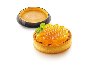 Set Tarte Ø8cm Honore, 8 Rame Microforate + Forma Silicon 8 cavitati - Img 2