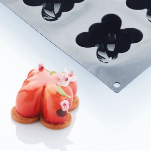 Silicon Butterfly mould 5.9 x 6.5 x H 4 cm, 6 cavities, 110 ml - Img 3