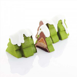 Silicon Cake Tin 3D Forest 25 x 9.7 x H 9.5 cm, 1065 ml - Img 1