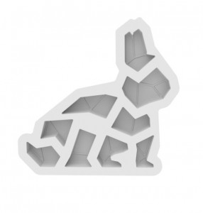 Silicon cake tin Modern 3D Bunny 27.6 x 26.8 x H 3.2 cm, 520 ml - Img 5