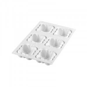 Silicon Cloud 3D shape 7.1 x 7.1 x h 3.4 cm, 6 cavities (CLOUD 120) - Img 4