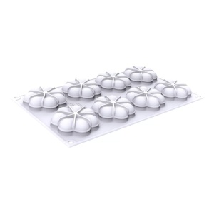 Silicon Decor Top/Insertion Blossom Ø 6.7 x H 2 cm, 8 cavities x 45 ml - Img 3