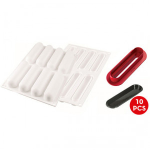 Silicon Fingers Monoportii 13 x 2.7 X h 2.7 cm, 10 Trays + Cutter - Img 2