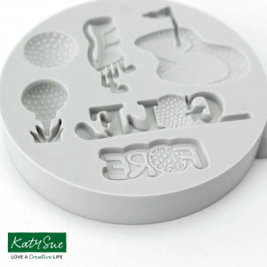 Silicon Golf mould, 6 Subjects Ø 2 - 3.5 cm - Img 2
