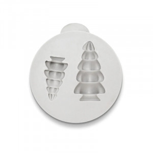 Silicon Mould 3D Christmas Brad, 3 - 4 x 1.5 - 2 cm, 2 Decorations - Img 3