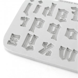 Silicon mould Alphabet Gothic style, h 2.2 cm - Img 6