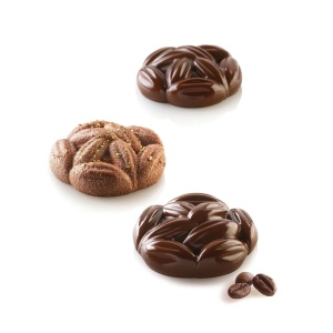Silicon mould Cacao Ø 6.1 x H 2.1 cm, 6 cavities x 35 ml - Img 1