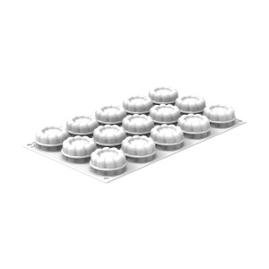 Silicon mould Charlotte 30 Ø 4.5 x H 2.5 cm, 15 cavities x 30 ml - Img 3