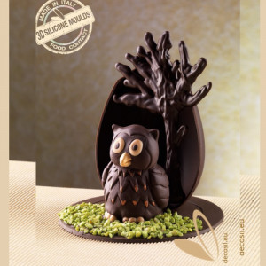 Silicon Owl 3D Owl mould, Ø 6.7 x H 7.5 cm - Img 2