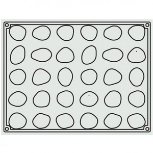 Silicon Zen mould, Mignon Ø1.8 - 2cm, 18 ml, 30 cavities - Img 2