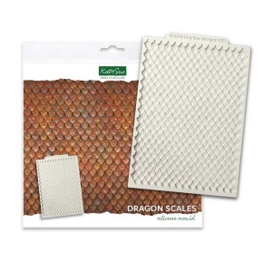 Silicone Mould Decor Texture Texture Dragon Scales 17.2 x 12.4 cm - Img 2