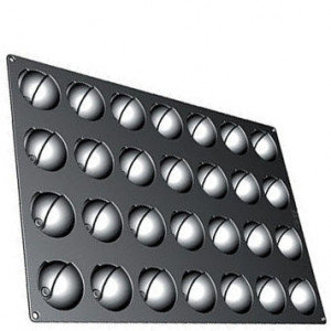 Silicone mould Eclypse Monoporti Ø 7 x h 3.7 cm, 28 cavities, 100 ml (SQ043) - Img 2