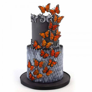 Silicone mould Elegant butterflies 5.4 - 6 - 8.5 x 3.4 - 4 - 5 cm - Img 6