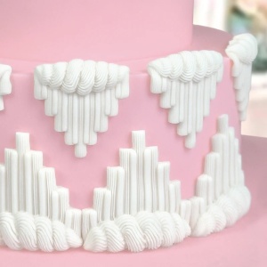 Silicone Moulding Decor V Striated, 2 Subjects Ø 4 and 5.2 cm - Img 3