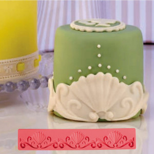 Silicone moulding lace border, 28.5x3.8cm - Img 3
