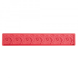 Silicone moulding Lace border, 28.5x4.6cm - Img 1