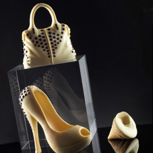 Silicone Shoe Heel Shoe Mould with 3D Metallic Colours, 13 x 5.7 x H 12.6 cm - Img 3