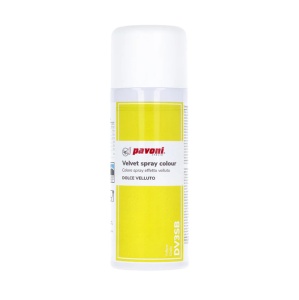 SPRAY VELVET - Colorant Alimentar Galben fara E171, 400 ml