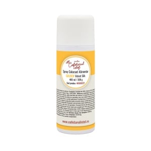 SPRAY VELVET Silk- Colorant Alimentar Galben Pantone 136 C, 400 ml
