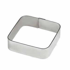 Square Stainless Steel Framed Square Coloured Rounded 5.5x5.5x5.5xH2cm