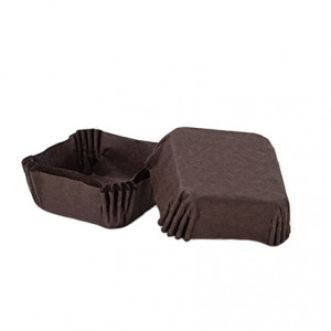 Squares Squares Paper Brown, 6 x 6 x H 2 cm, 700 pcs - Img 1