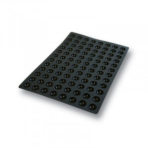 Szilikon forma Mini félgömbök egyadagos Ø 3,5 x h 1,75 cm, 96 üreg, 11 ml (SQ015) - Img 2