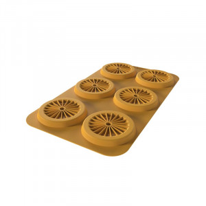 Szilikon forma Silikomart NaturaE csészealj Ø 11,5 x H 1,5 cm, 80 ml, 6 üreggel - Img 3